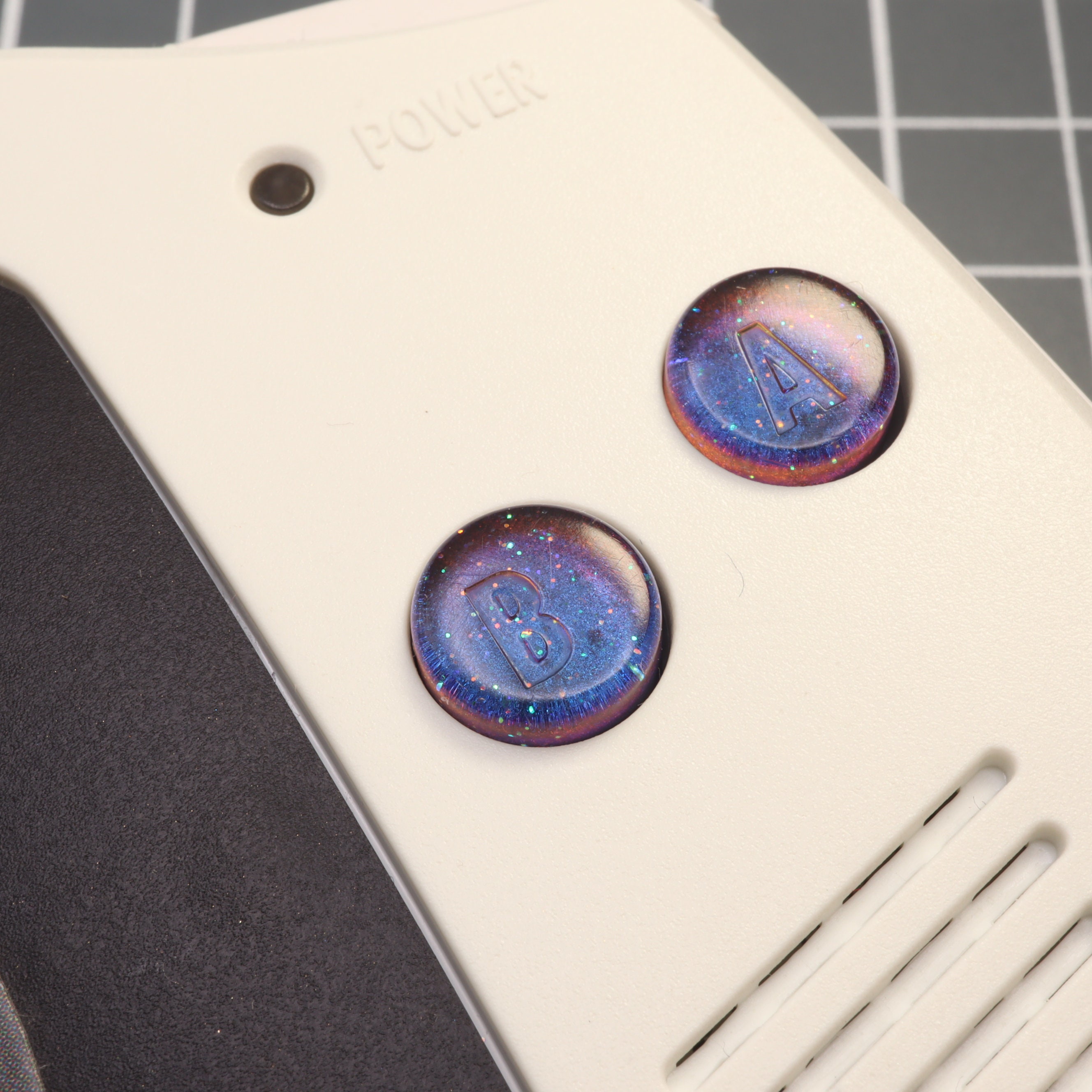 Game Boy Advance Custom Resin Buttons Cosmic Blue - Etsy