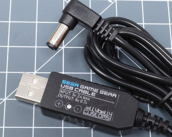 Adattatore USB Per Game Gear Cavo Di Alimentazione USB Per SEGA Game Gear – Adattatore Da USB A 9V, Lunghezza 1.2m, Per Console UK/EU/JP Cavo Game Gear Originale - Foto 8