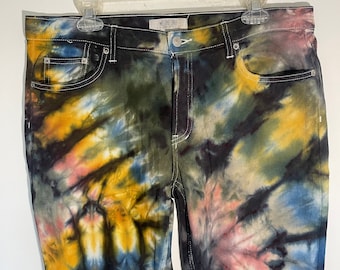 Free People - Tie Dye Cropped Pants - size 31
