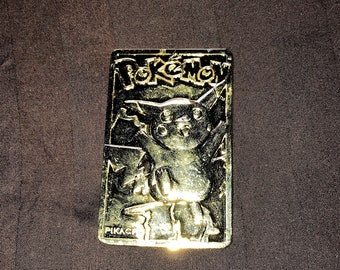 23 karat gold pokemon card pikachu Limited Edition Red 23K Gold Plated Pikachu #25 Trading Card in Pokeball  Novelty : Amazon.sg: Toys main image 1