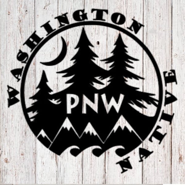 Washington Native SVG, PNW SVG, Pacific Northwest