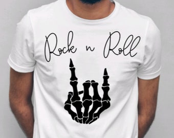 Rock N Roll SVG PNG, Digital Download, Skeleton Hand