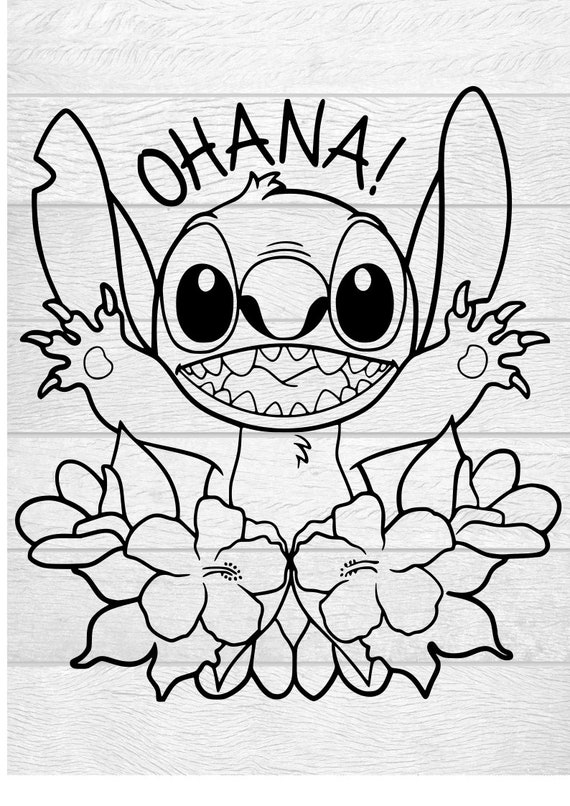 Lilo e Stitch SVG, PNG, download digital, Ohana, desenho animado