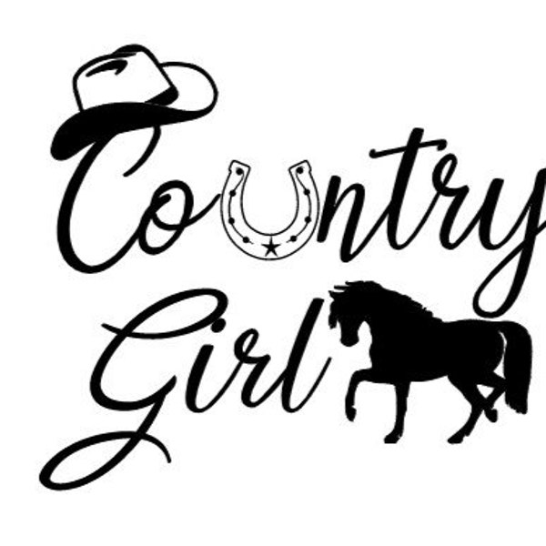 Country Girl SVG, Cowgirl, Western SVG , Horse SVG,