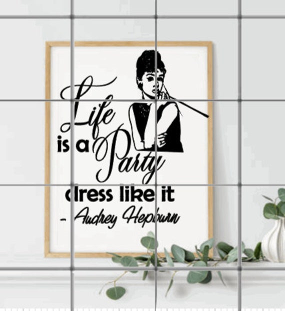 open lace back dress Amazon.com: Posterizer 1 pcs - Life is a Party - Audrey Hepburn quote -  Quotes and Poems - Famous Figures Art Collection - Decor for Home & Office