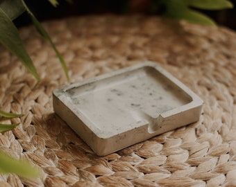 Handmade concrete soap dish