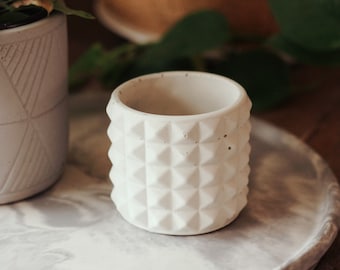 Handmade concrete pot