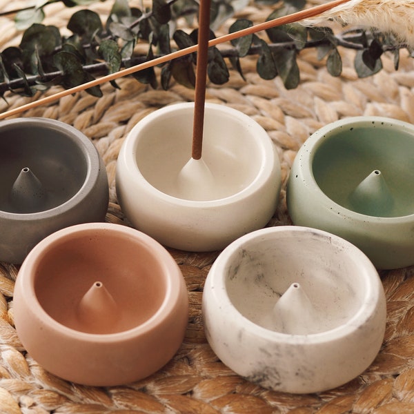 Concrete Incense Holder Etsy