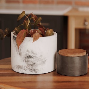 Handmade concrete pot | Minimalist plant pot | Modern cement pot | Succulent pot | Decorative pot