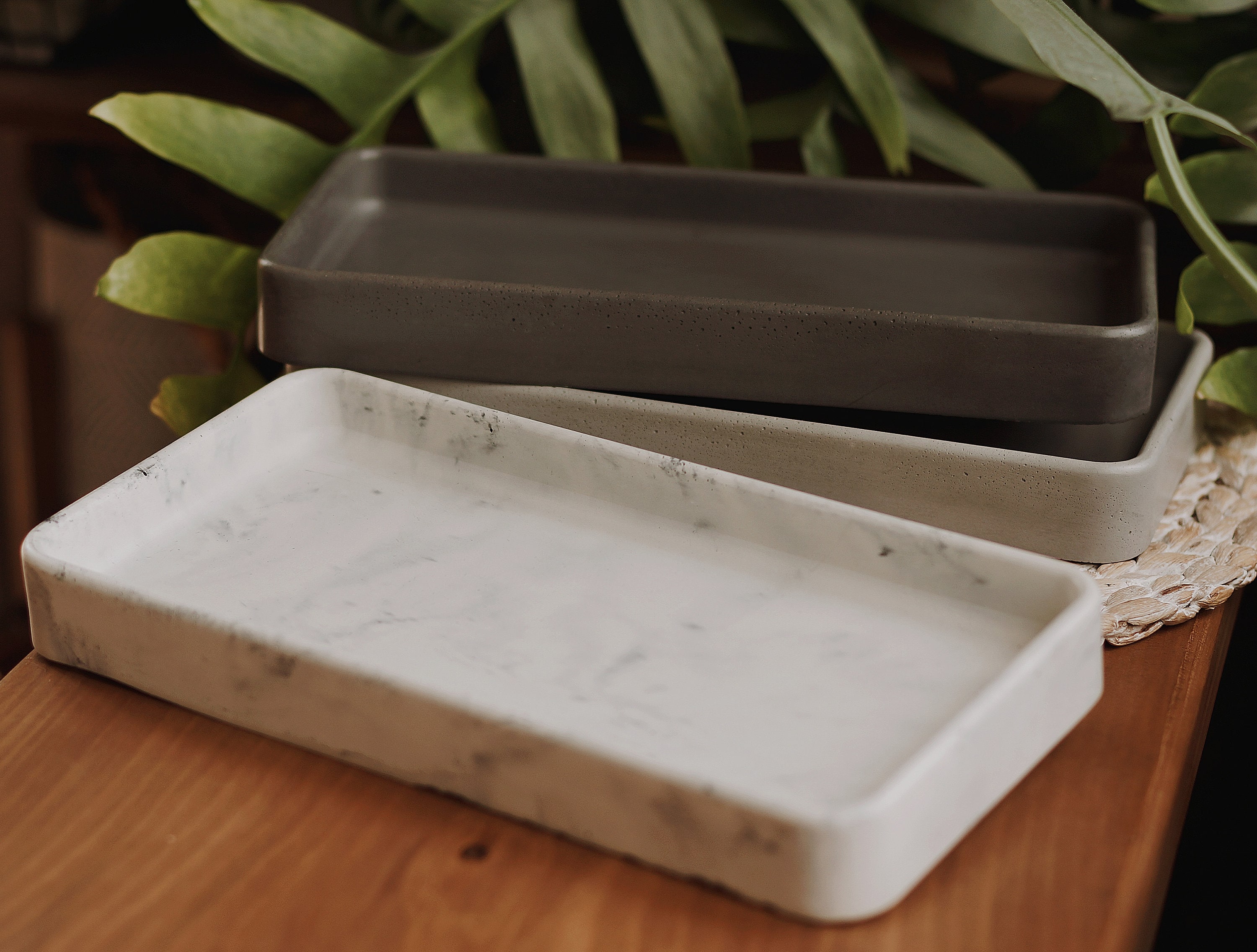 Handmade concrete rectangle top