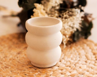 Vase for flowers, pencil holder, handmade concrete pot