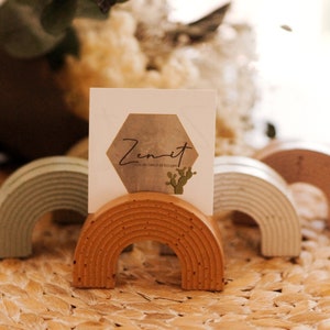 Porte-cartes de visite en ciment, porte photo, clip de carte, fait a la main