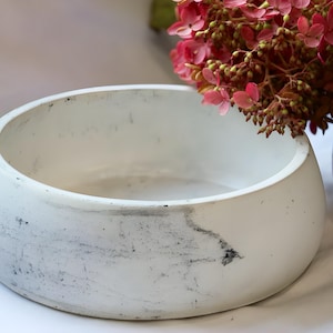 Concrete bowl, cement pot, kitchen storage, oven bowl, handmade