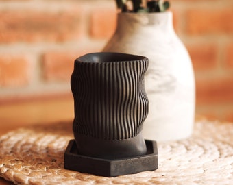 Concrete pencil holder, vase, toothbrush holder