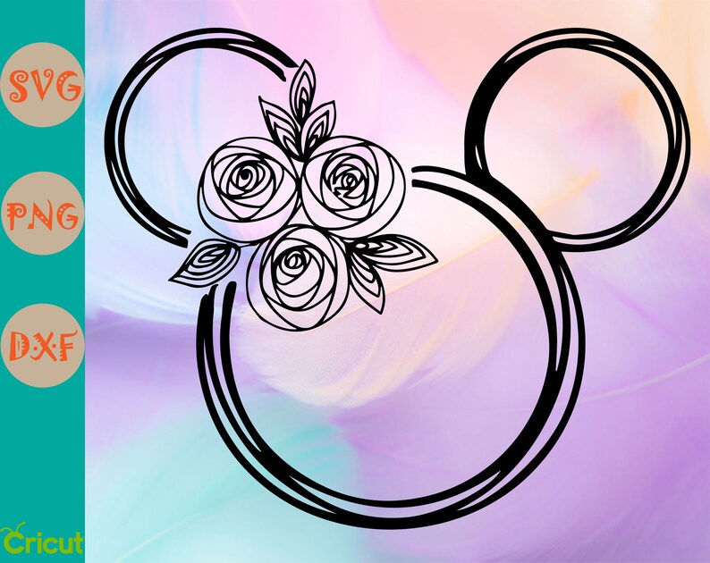 Floral Minnie Svg - 262+ File for DIY T-shirt, Mug, Decoration and more