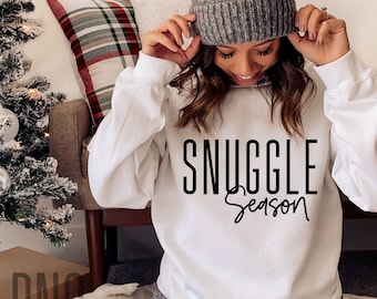 Snuggle Season SVG, PNG, niedlicher Winter Sofort Download, Winter Wetter SVG, Cricut Zitat, Sublimation Grafiken, Clipart, Pullover Wetter SVG