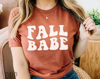 Fall Babe SVG, PNG, Fall Shirt Design, Happy Fall Svg, Retro Fall Shirt, Autumn Svg, Fall Mama Shirt Svg, Pumpkin Season, Thanksgiving Svg