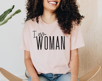 Soy mujer SVG, PNG, Descarga instantánea de empoderamiento de mujeres, Mujer fuerte, Diseño de camisa feminista, Mamá fuerte, Marcha de mujeres svg, Poder femenino