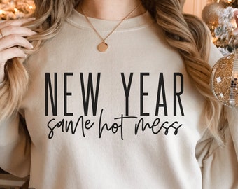 Silvester Same Hot Durcheinander SVG, 2022 PNG, SVG, Happy New Year sofortiger Download, Silvester Shirt Design, Silvester Party Shirt, Mama Leben svg