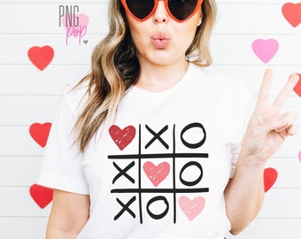 Tic Tac Toe Hearts SVG, PNG, Cute Valentine's Day SVG, png,  Xoxo svg, Love svg, Valentine Instant Download, Valentine Sweatshirt Design