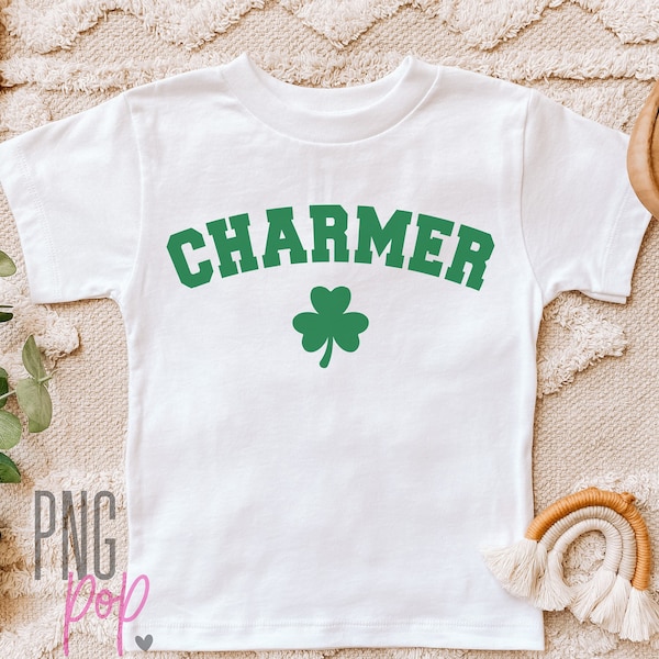 Charmer SVG, PNG, St Patrick's SVG for Boys, Shamrock Svg, St Patty's Day Shirt For Kids Svg, Lucky Charm Svg,  St Patrick's Day Svg for Men