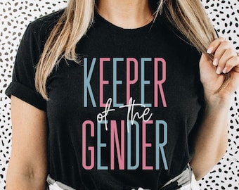 Keeper Of The Gender SVG, PNG, Gender Reveal Svg, Gender Reveal Party Shirt SVG, Baby Shower svg, Pregnancy svg, Team Pink, Team Blue