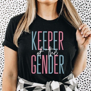 Keeper Of The Gender SVG, PNG, Gender Reveal Svg, Gender Reveal Party Shirt SVG, Baby Shower svg, Pregnancy svg, Team Pink, Team Blue