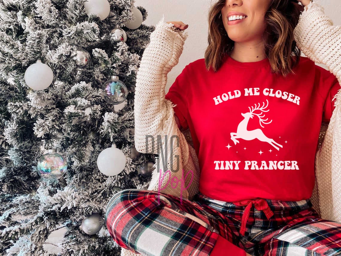 Hold Me Closer Tiny Prancer SVG, PNG, Funny Reindeer Instant Download ...