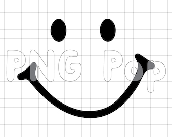 Cute Smiley Face SVG, PNG, Happy Face Descarga instantánea, Gráficos de sublimación, Imágenes Prediseñadas, Dibujo de cara feliz, Diseño de sonrisa, Cricut