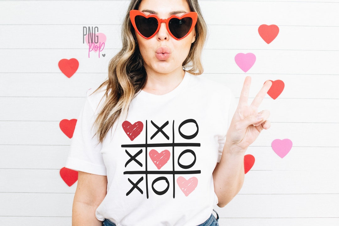 Tic Tac Toe Hearts SVG, PNG, Cute Valentine's Day SVG, Png, Xoxo Svg ...