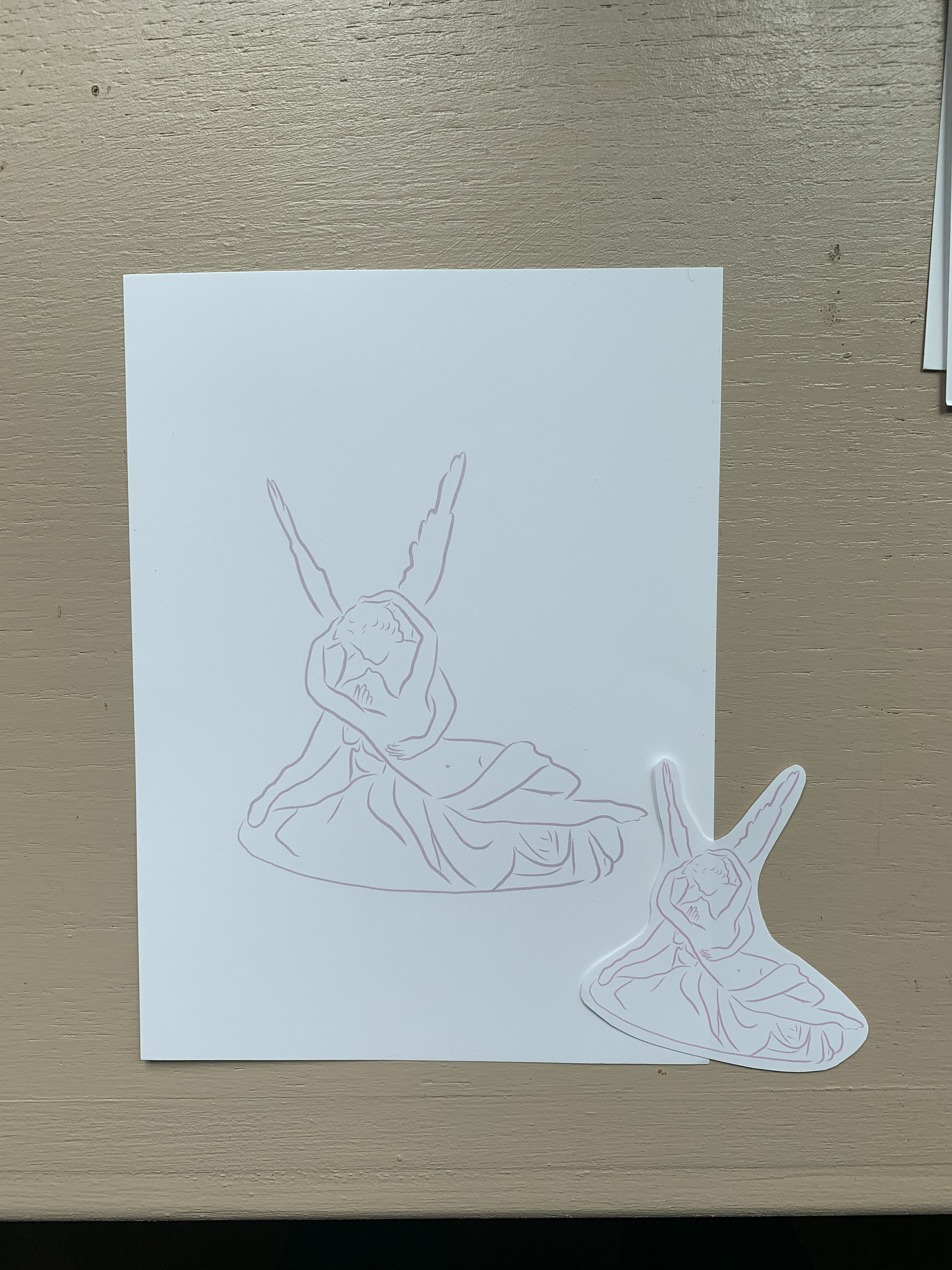 Psyche Revived by Cupid's Kiss Print | Minimalistic Print | Art History ...