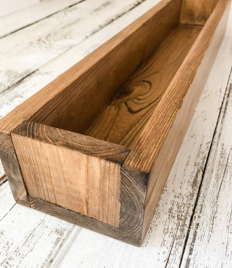 Table Centerpiece Box Long Farmhouse Table Centerpiece Etsy
