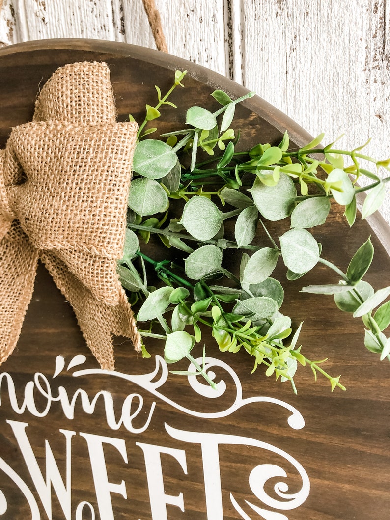 Door Hanger Sign Mothers Day Front Door Decor Wooden Door Wreath Welcome Door Sign Porch Sign Farmhouse Home Sweet Home Door Decor