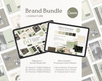 Brand Color Palette Brand Social Media Templates Bundle Farbpalette Instagram Templates Modernes Farbschema Instagram Templates Bundle