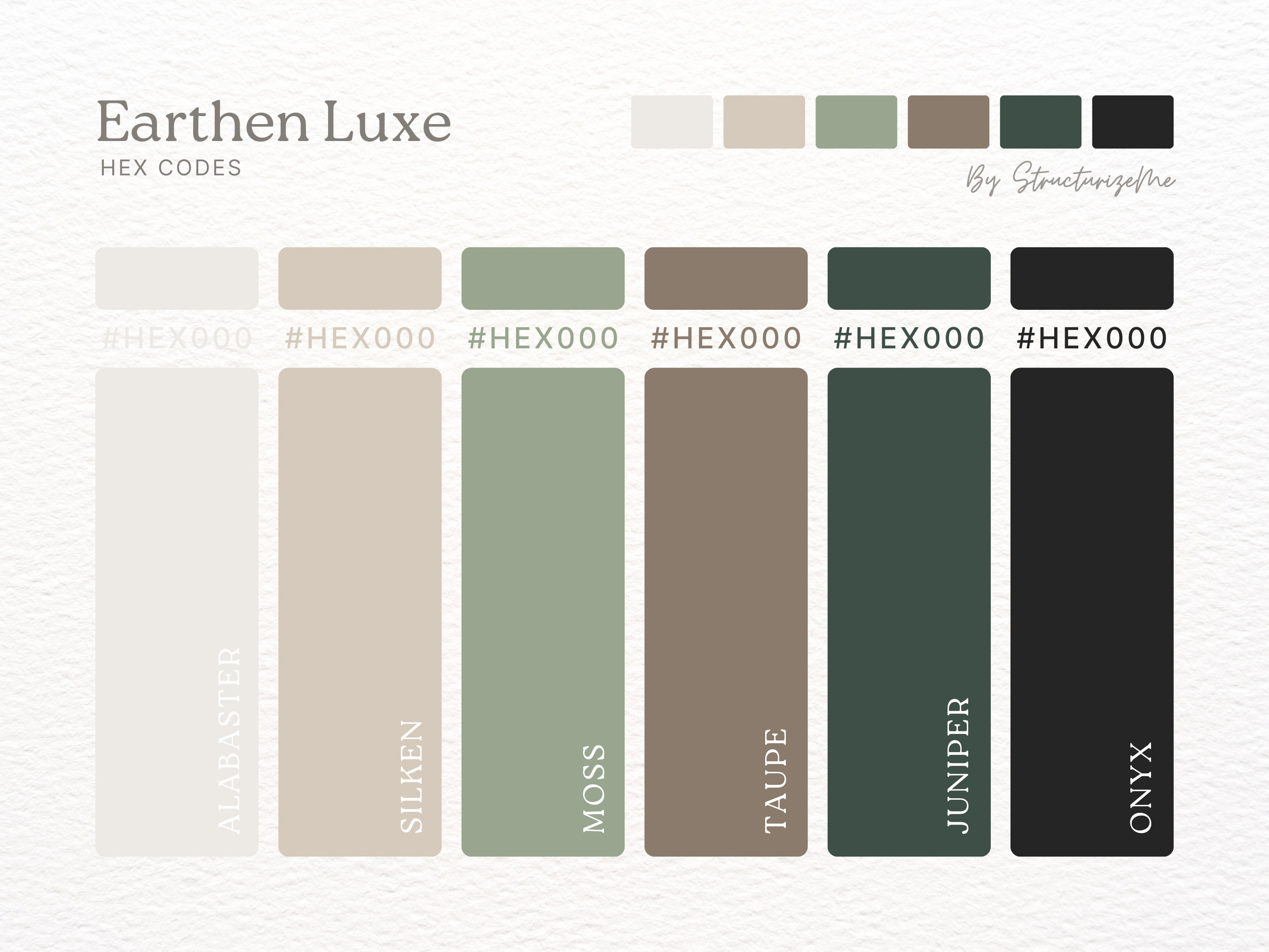 Forest Green Color Palette Earthy Brand Identity Sage Sand Taupe ...
