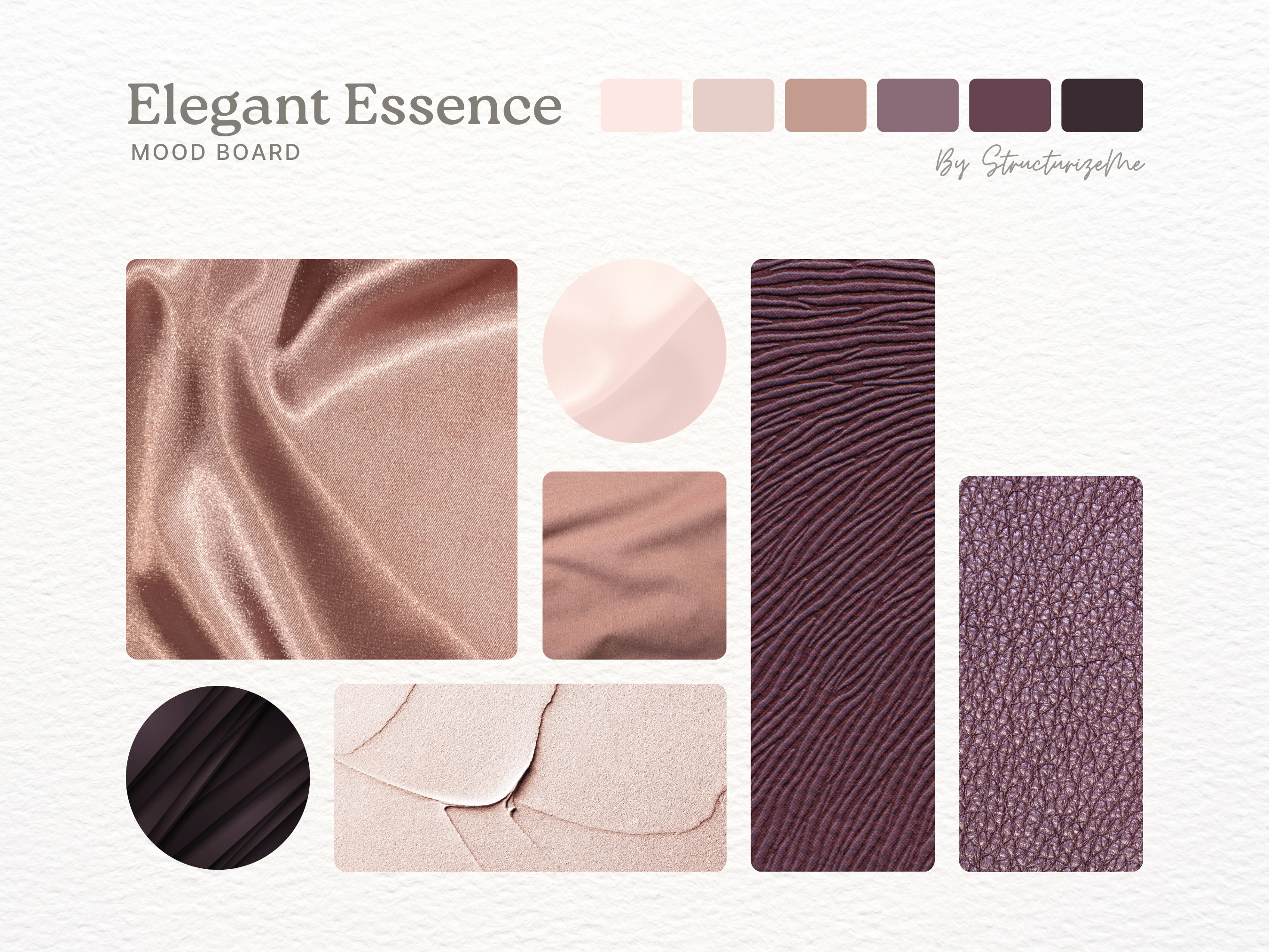 Plum Wedding Color Palette Dark Romantic Bridal Colors Mauve Burgundy ...