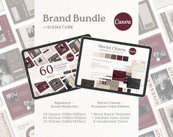 Brand Color Palette Brand Social Media Templates Bundle Color Palette Instagram Templates Modern Color Scheme Instagram Templates Bundle