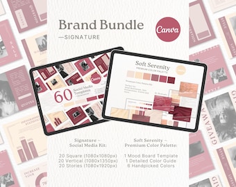 Brand Color Palette Brand Social Media Templates Bundle Color Palette Instagram Templates Modern Color Scheme Instagram Templates Bundle
