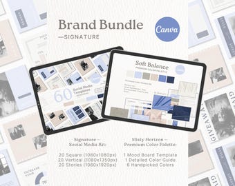 Brand Color Palette Brand Social Media Templates Bundle Color Palette Instagram Templates Modern Color Scheme Instagram Templates Bundle