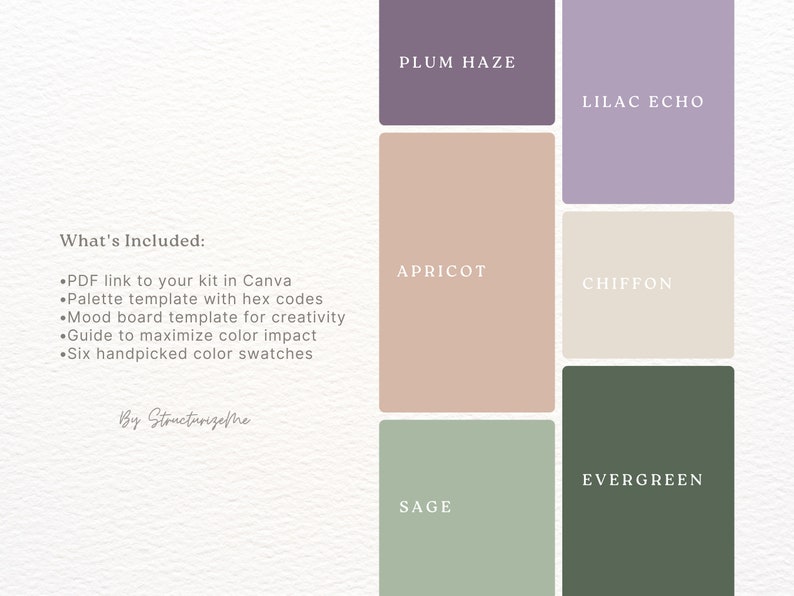 Elegant Business Branding Color Palette: Purple, Champagne, Green ...