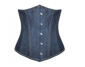 Blue Jean Corset | Etsy India