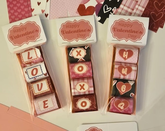 Valentine Wrapper: Nugget Candy Wrapper Set, Gift, Party Favor, DIY kit