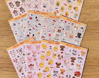 Farm Animal Sticker Set – Matte Barnyard Friends for Planners, Laptops, Journals