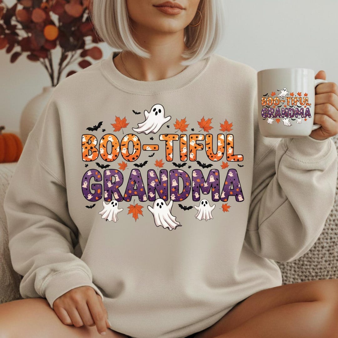 Boo-tiful Grandma PNG, Halloween Gift for the Best Gigi Ever, Cute ...