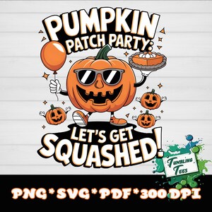 Design SVG per Halloween con festa a tema zucche - Divertente zucca intagliata per magliette
