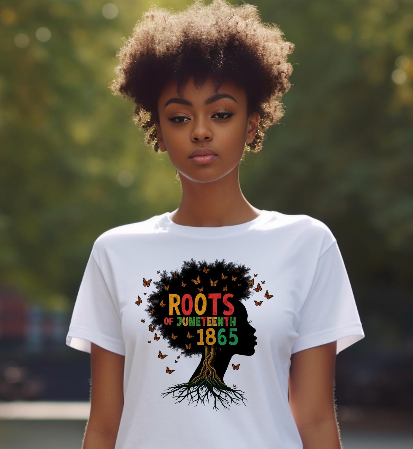 Juneteenth Roots PNG SVG: Black Woman Afro Tree Design - Etsy