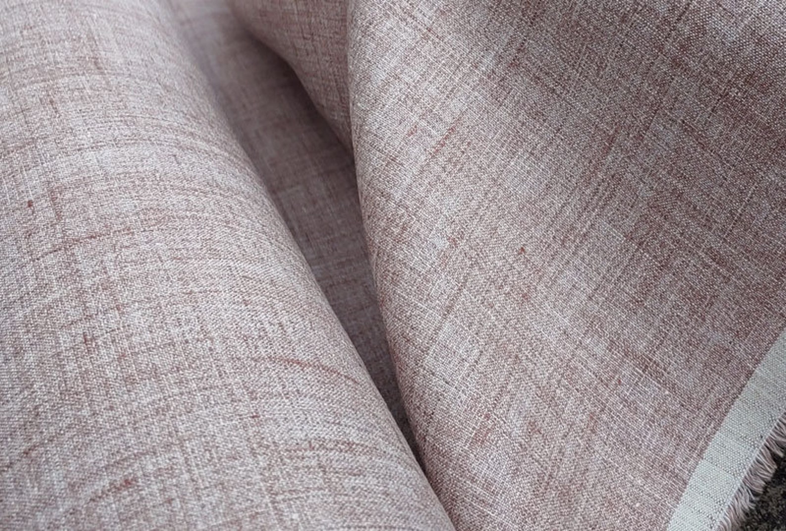 Pure Linen Melange Fabric by Half Yard Using French Linen Etsy