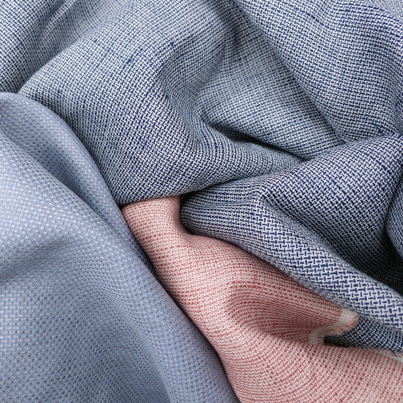 Linen Cotton tweed chambray fabric by half yard 3732 3763 Etsy