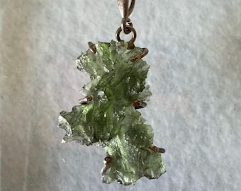 Besednice Jezkovna Moldavite Pendant - Rare 3 g - Extremely Powerful