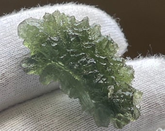 Besednice Spikey Hedgehog Moldavite Tektite - 8.1 Grams - Extremely Powerful - Regular Condition